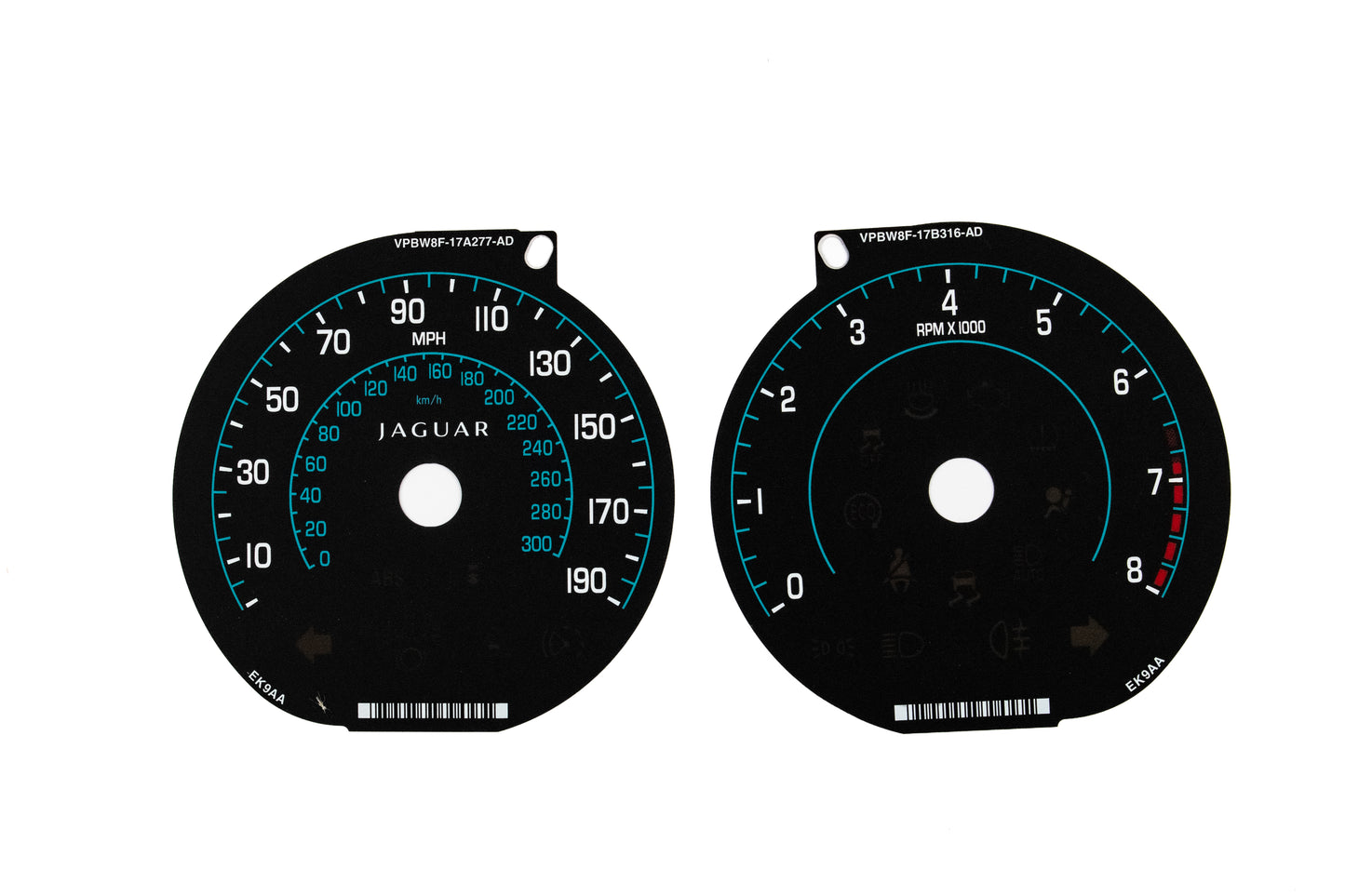 Jaguar XF MK1, XKR, XK - Speedometer Dials Gauges