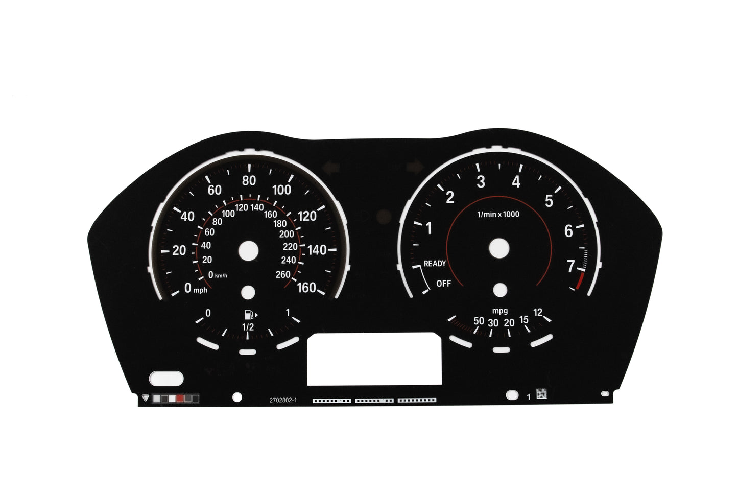 BMW 1, 2, X1 series Sport F model - Speedometer Dials Gauges