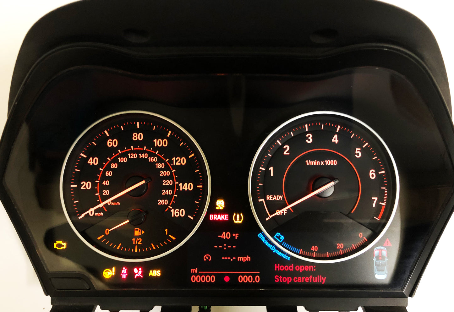 BMW 3D Sport X1 2-series F48 F20 F22 F23 - Speedometer Dials Gauges
