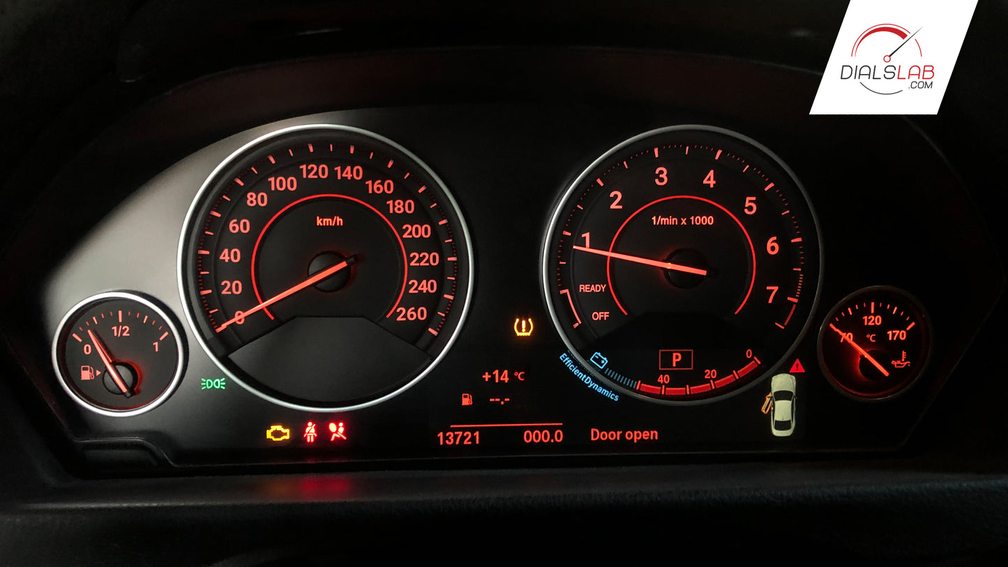 BMW 3D Sport F30 F31 F32 F33 F34 F36 - Speedometer Dials Gauges