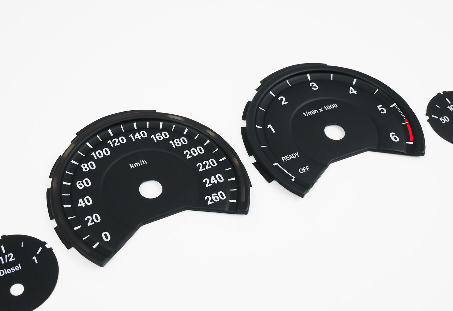 BMW 3D Black F30 F31 F32 F33 F34 F36 - Speedometer Dials Gauges