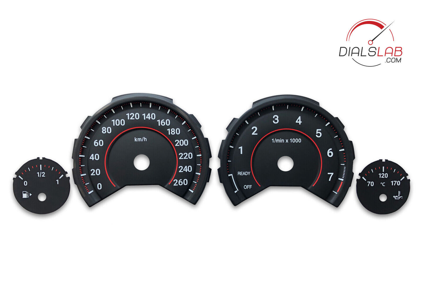3D for BMW F30 F31 F32 F33 F34 F36 - Speedometer dials from MPH to Km/h Gauges