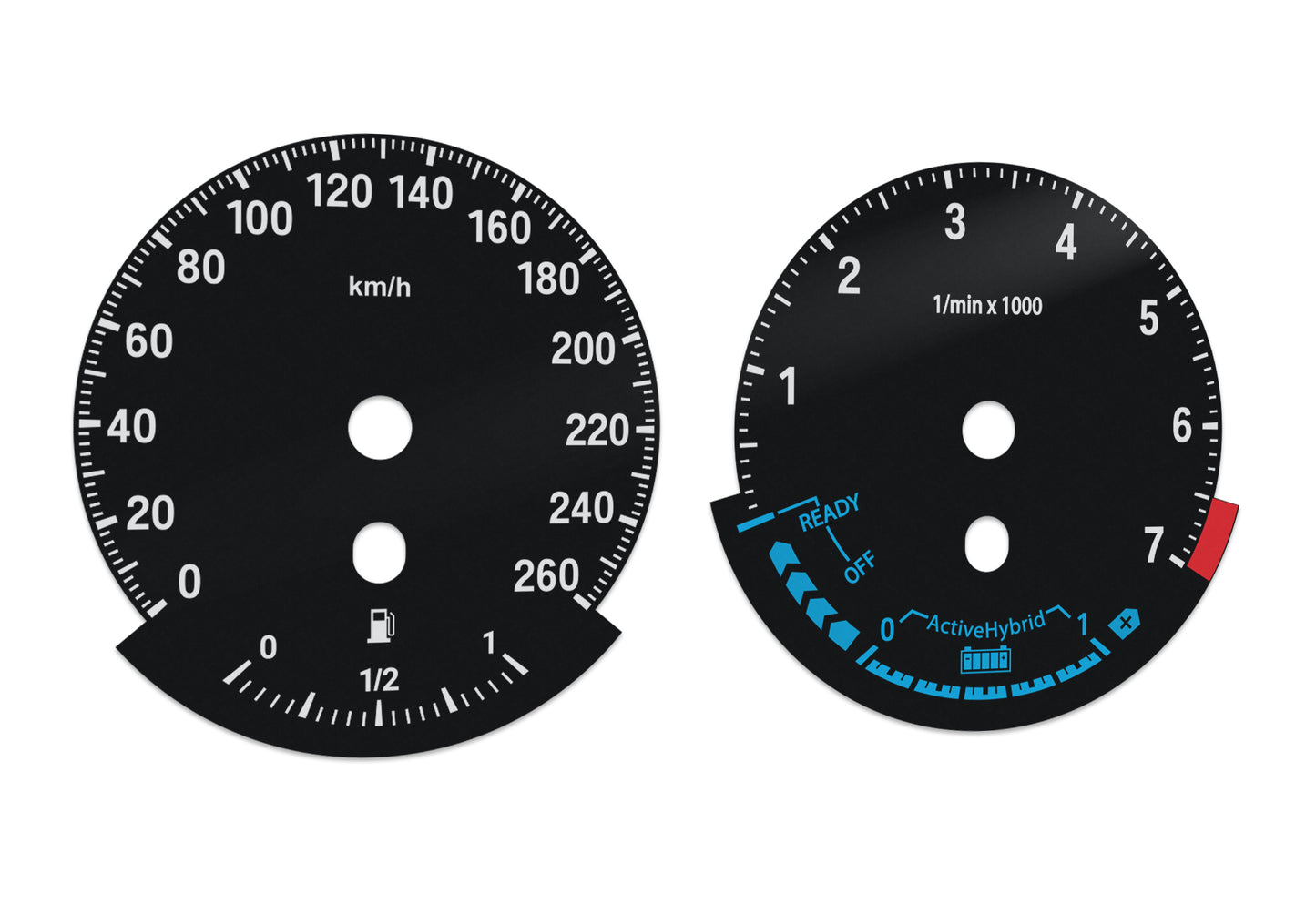 BMW X6 E71 Hybrid - Speedometer Dials Gauges