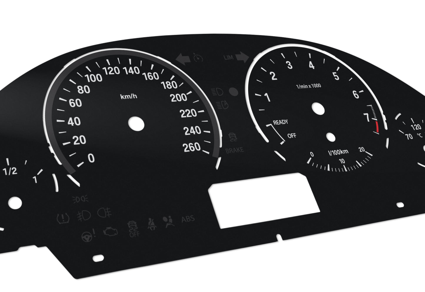BMW Black V2 F30 F31 F32 F33 F34 F36 - Speedometer Dials Gauges