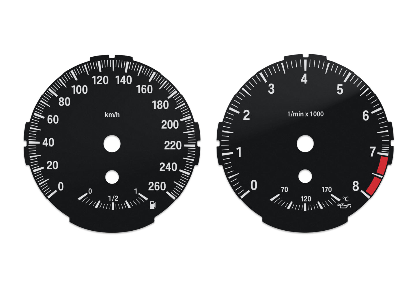 BMW 1 series E81, E82, E87, E88 - Speedometer Dials Gauges