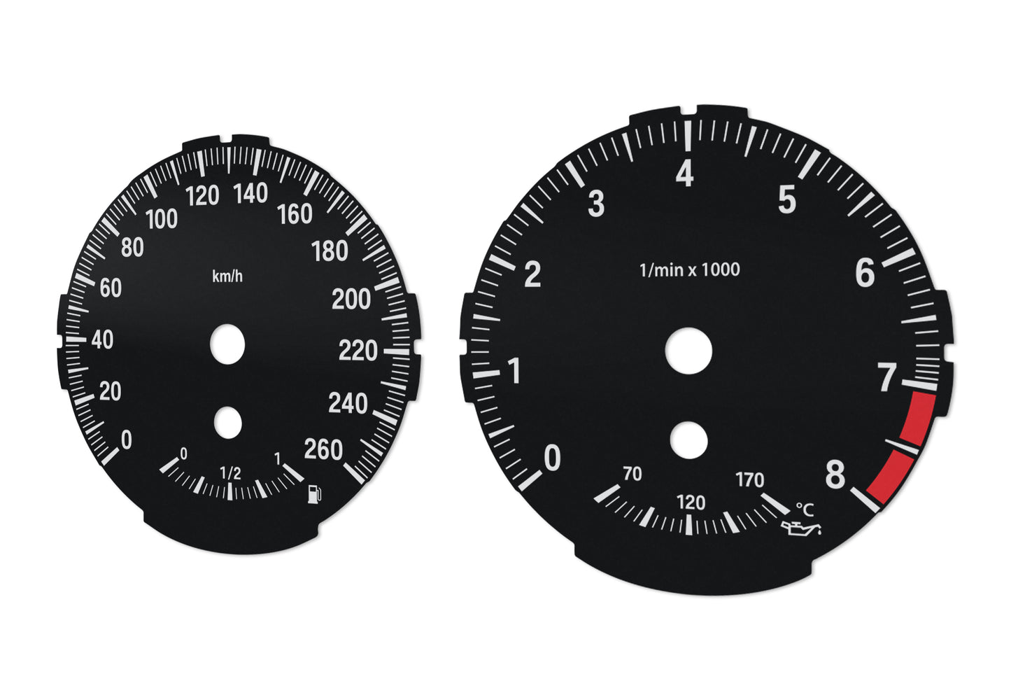 BMW 1 series E81, E82, E87, E88 - Speedometer Dials Gauges