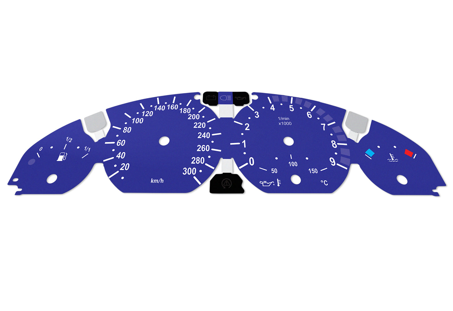 BMW M3 E46 Blue - Speedometer Dials Gauges