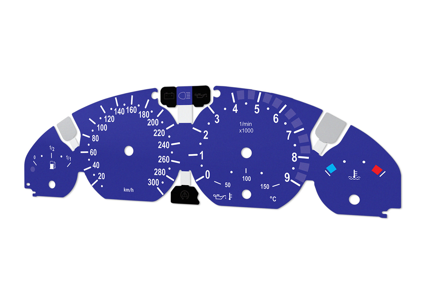 BMW M3 E46 Blue - Speedometer Dials Gauges