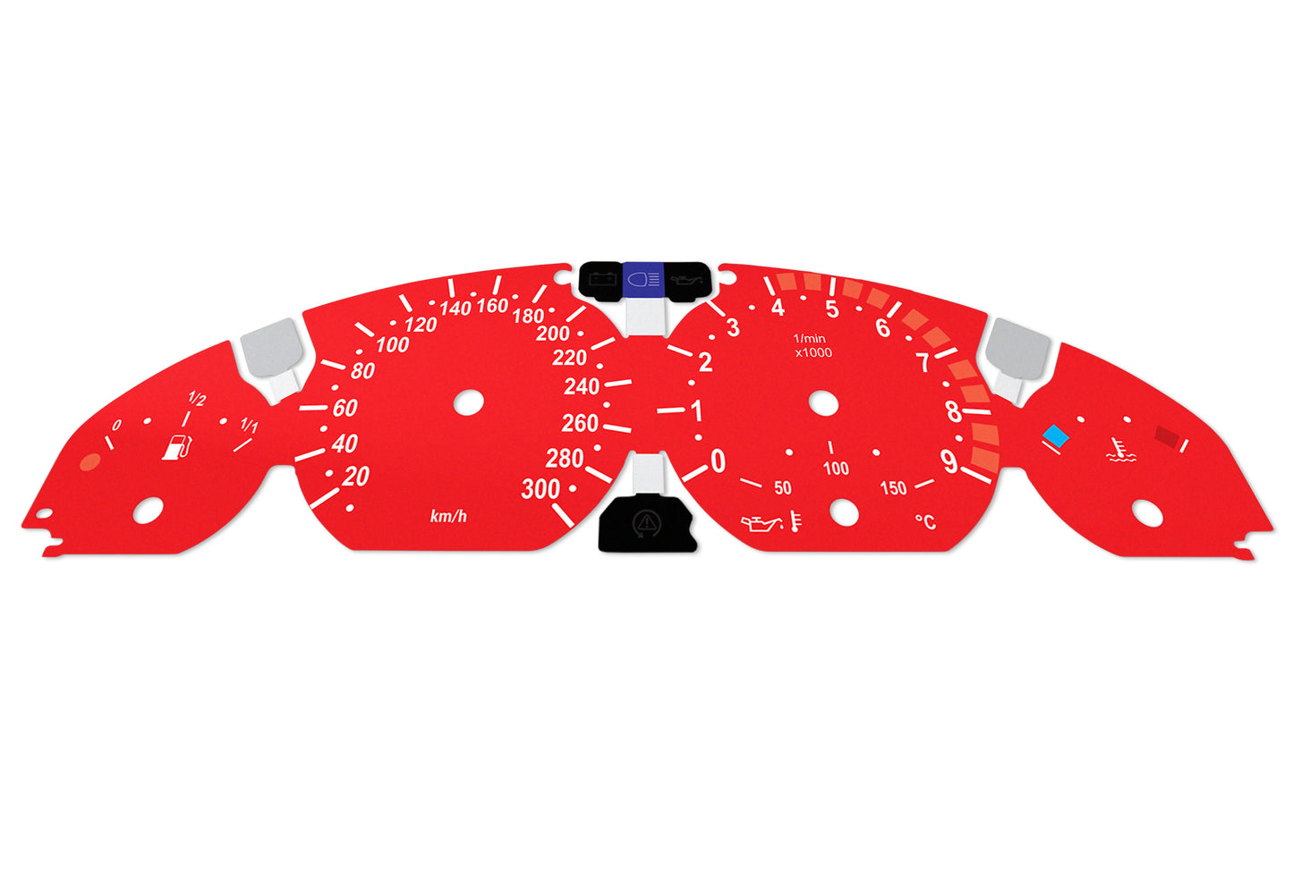 BMW M3 E46 Red - Speedometer Dials Gauges