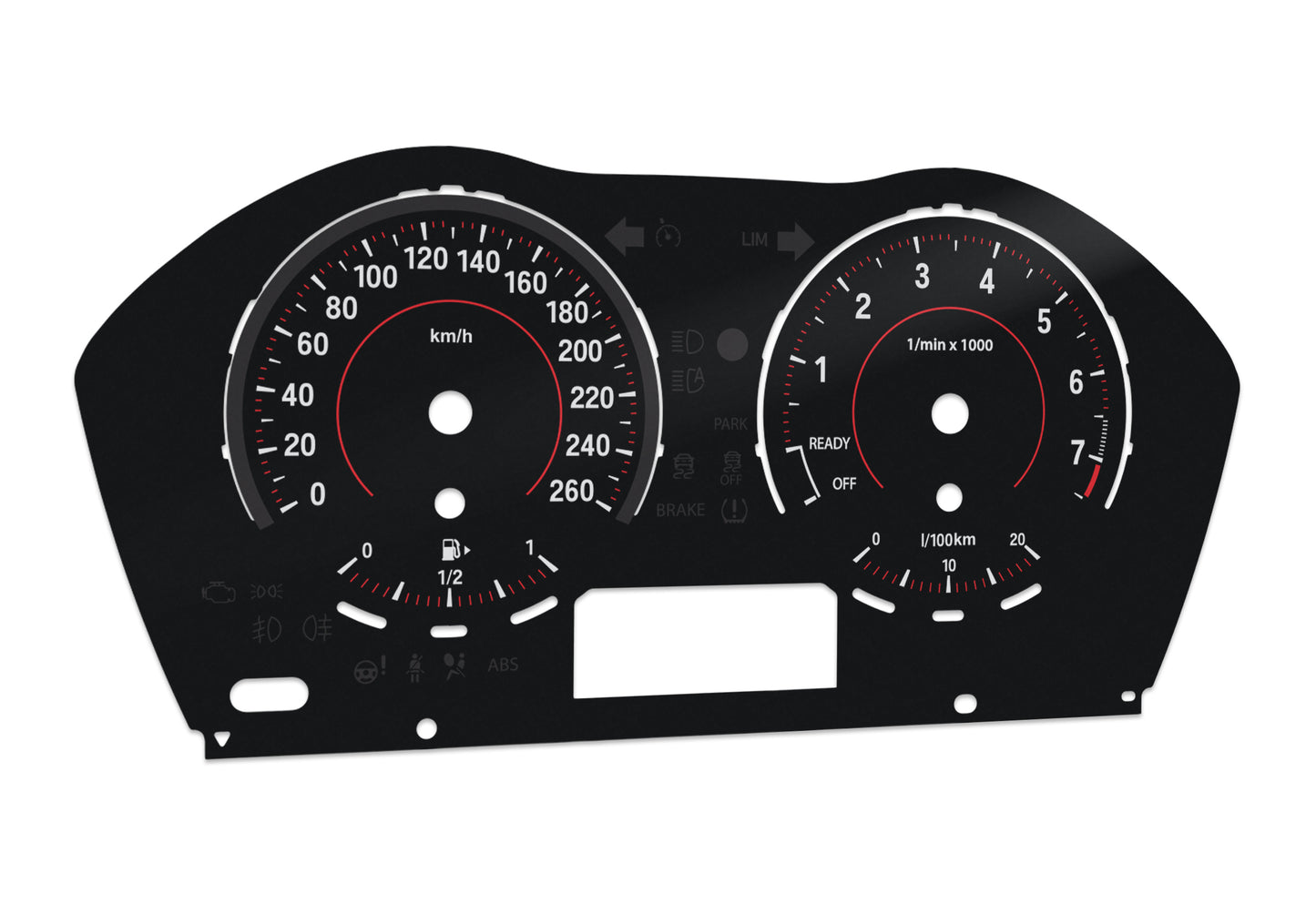 BMW 1, 2, X1 series Sport F model - Speedometer Dials Gauges