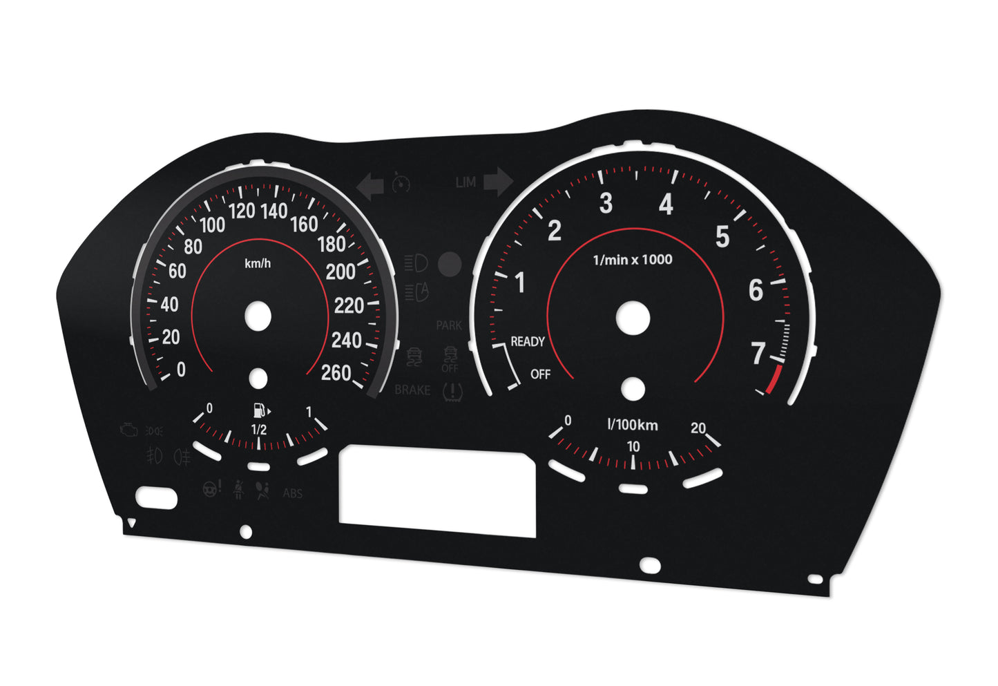 BMW 1, 2, X1 series Sport F model - Speedometer Dials Gauges