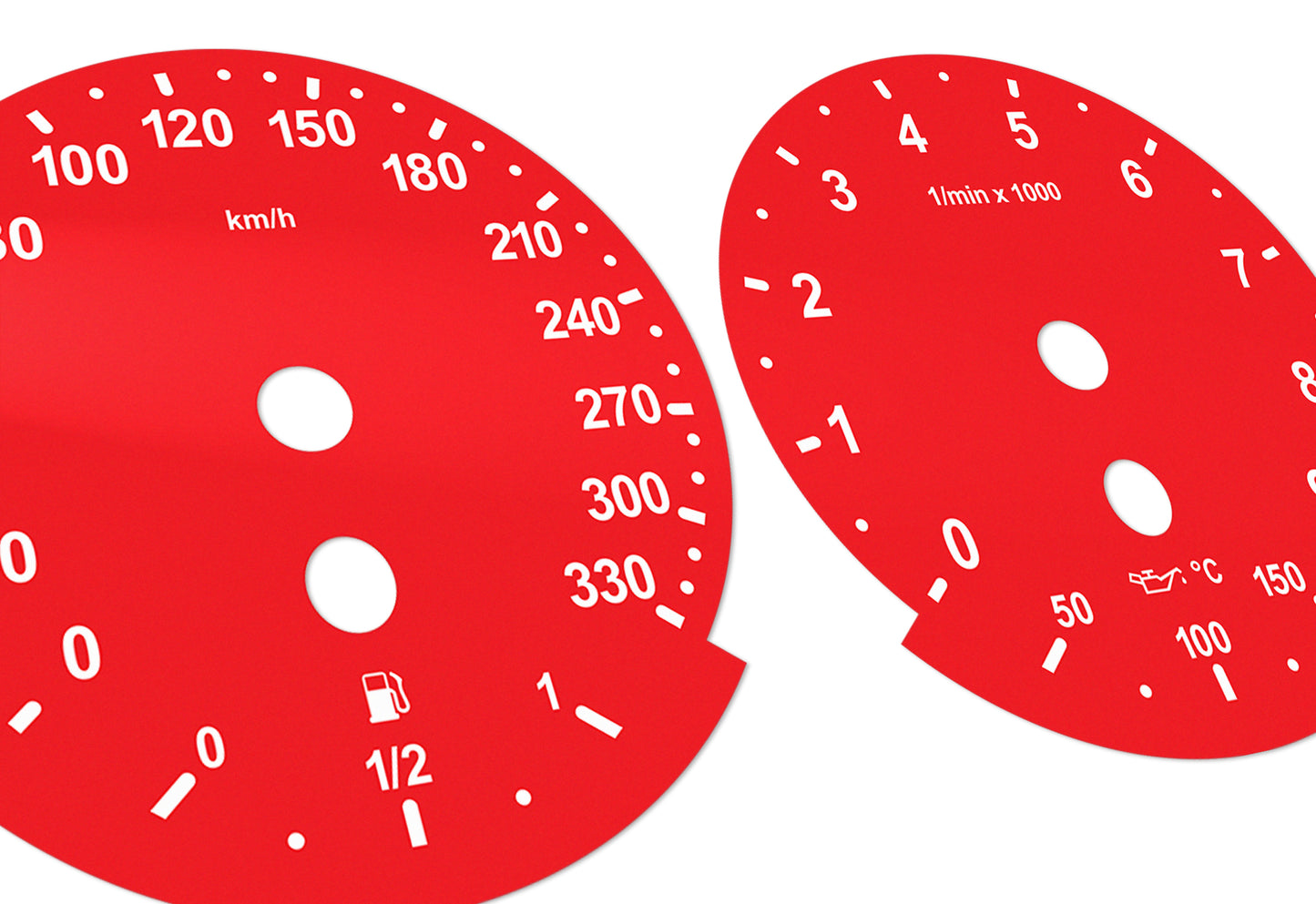 BMW M5/M6 E60, E63, E64 Red - Speedometer Dials Gauges