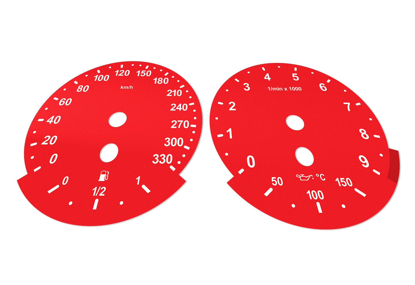 BMW M5/M6 E60, E63, E64 Red - Speedometer Dials Gauges