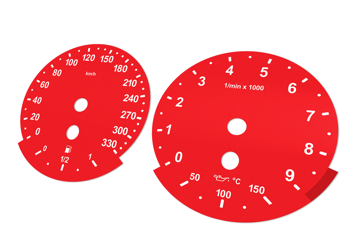 BMW M5/M6 E60, E63, E64 Red - Speedometer Dials Gauges