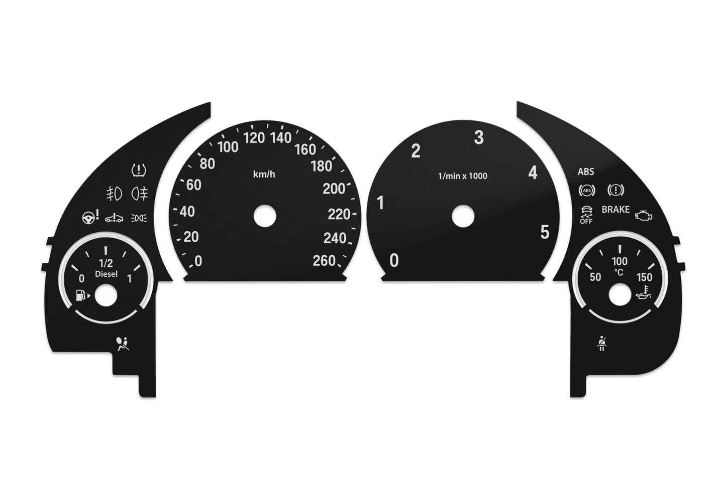 BMW F10, F11, F01, F15, F25, F06, F12, F13 - Speedometer Dials Gauges