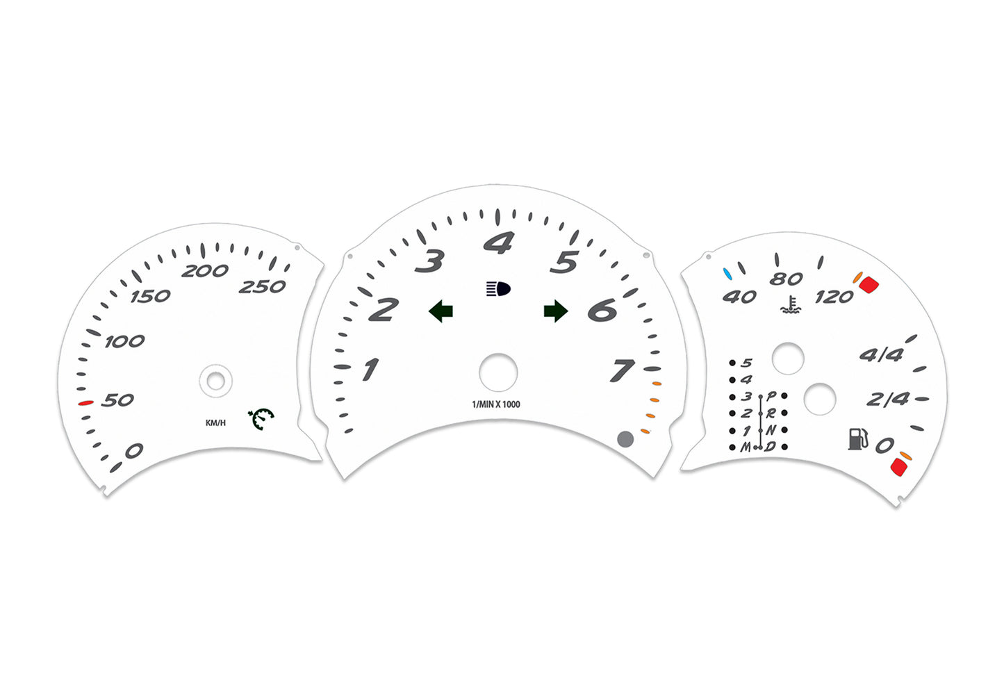 Porsche Boxster 986.1 White - Speedometer Dials Gauges