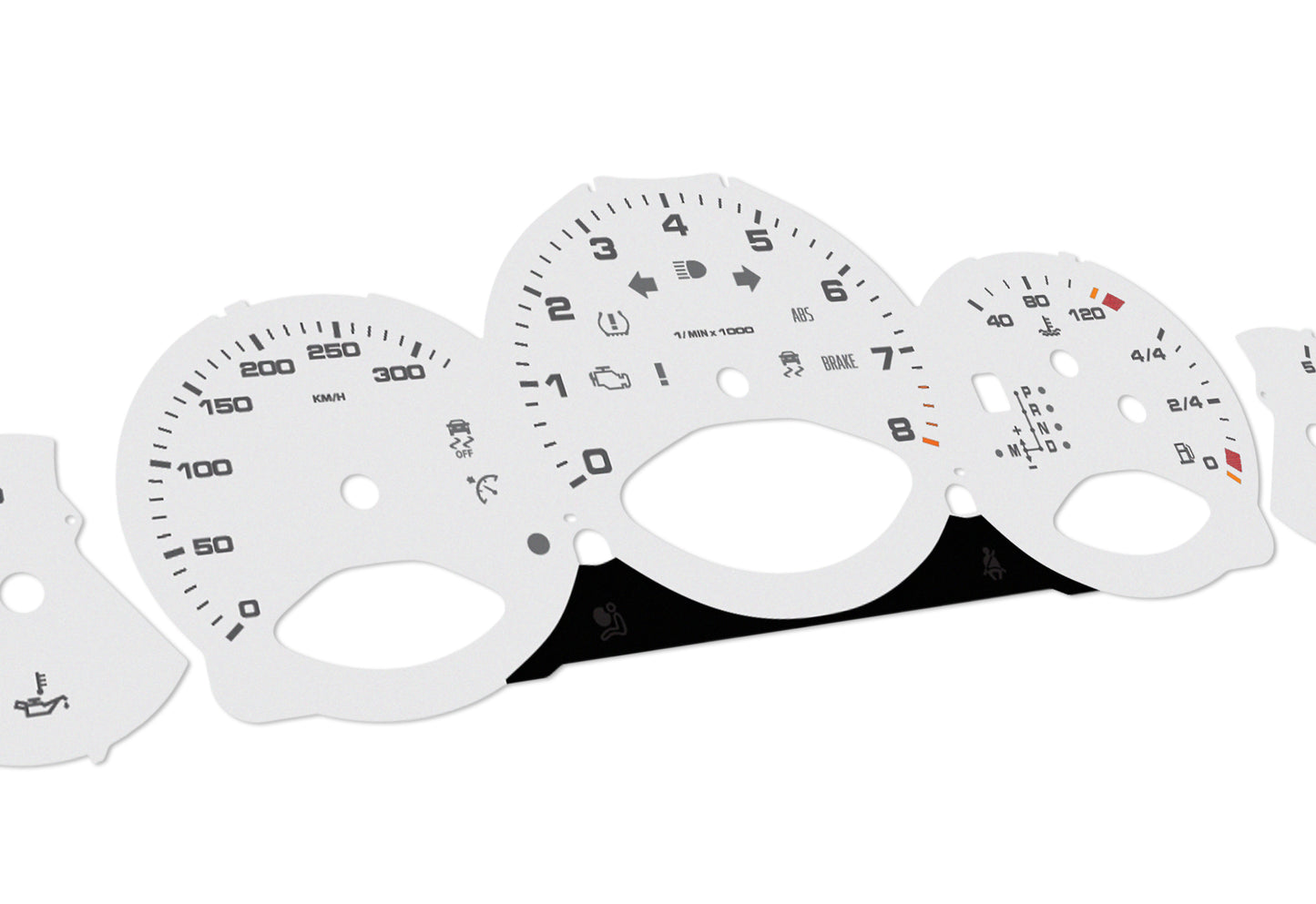 Porsche Carrera 911 997.2 Grey - Speedometer Dials Gauges
