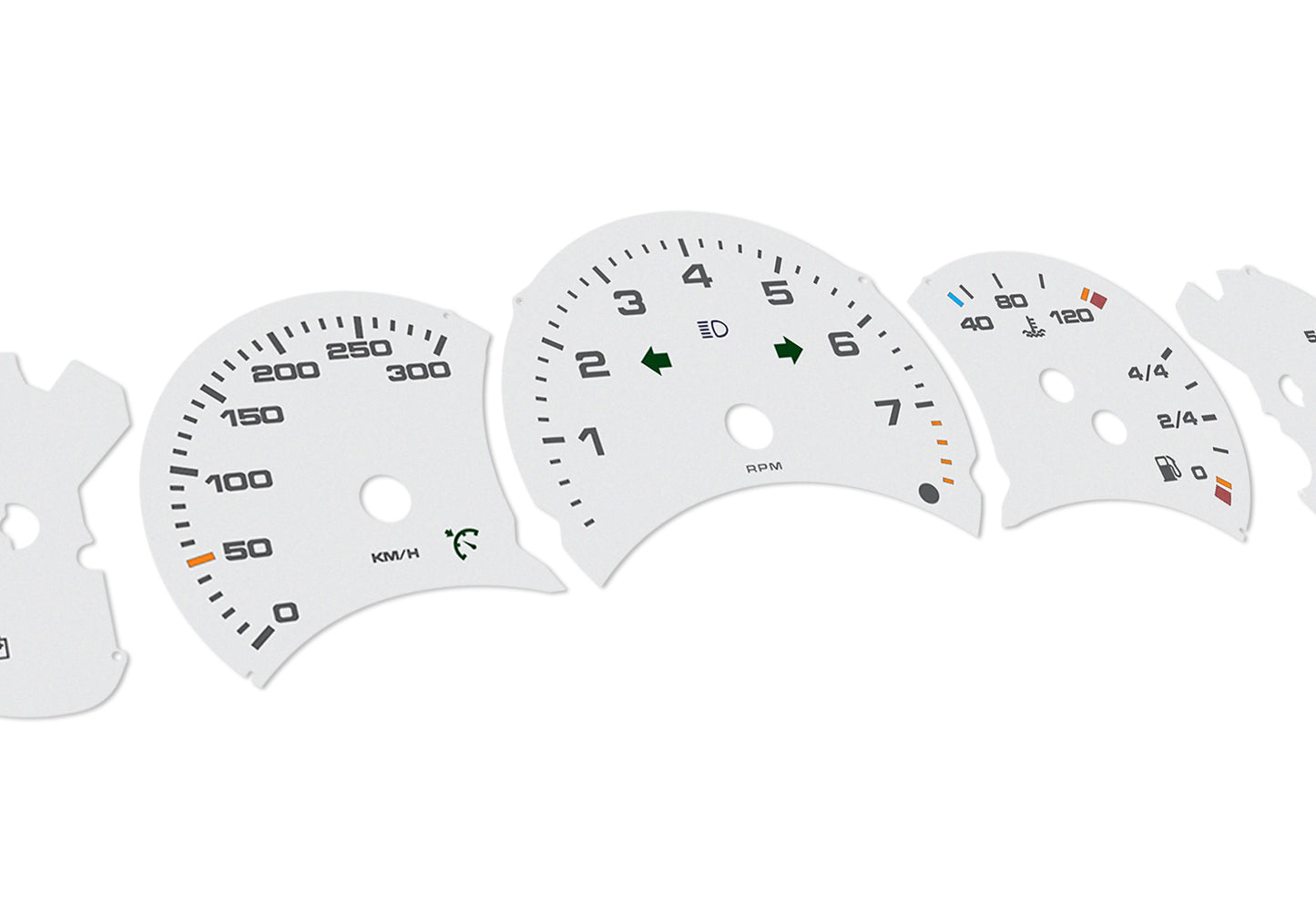 Porsche Carrera 911 996.1 Grey - Speedometer Dials Gauges