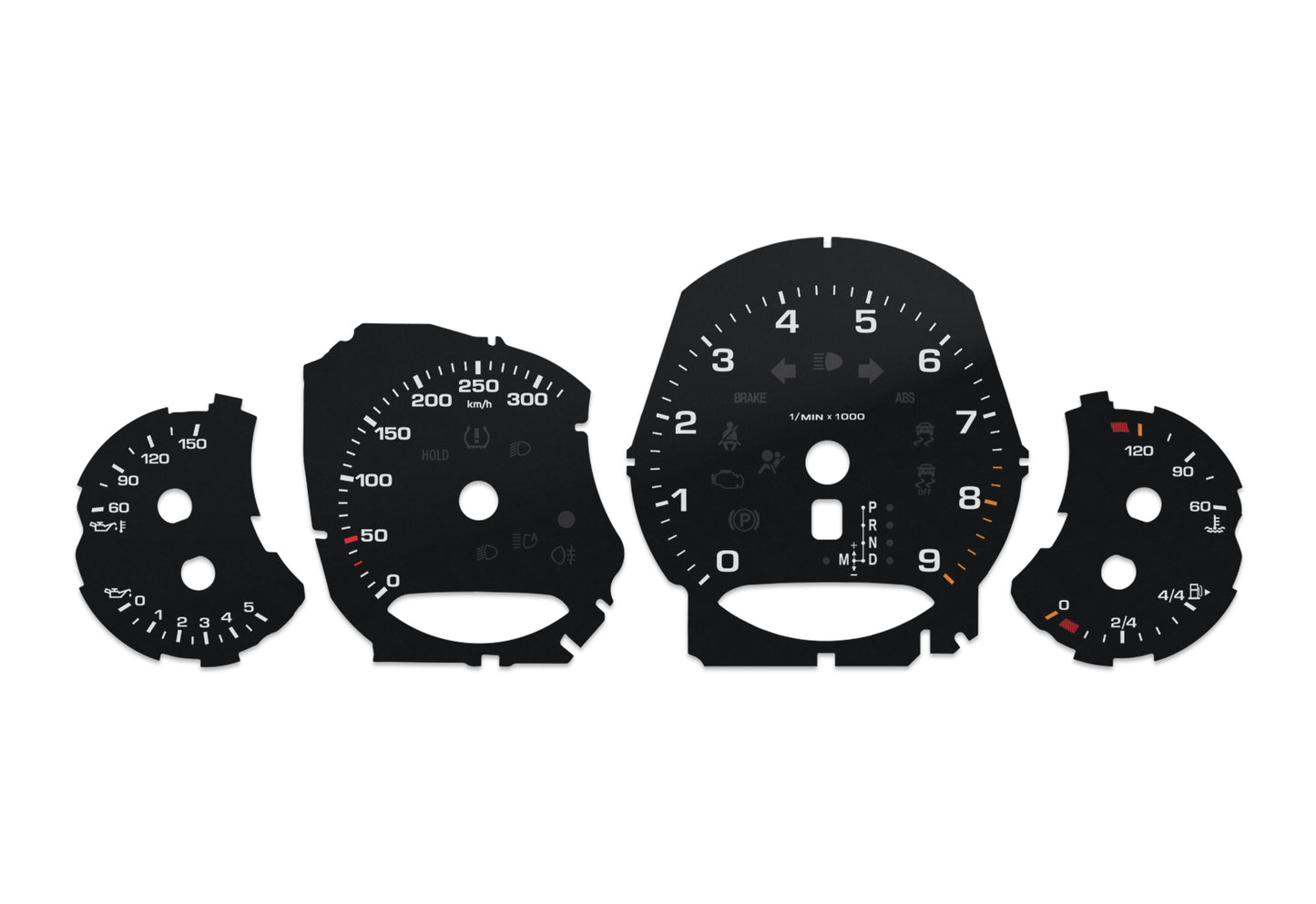 Porsche Carrera 911 991 - Speedometer Dials Gauges