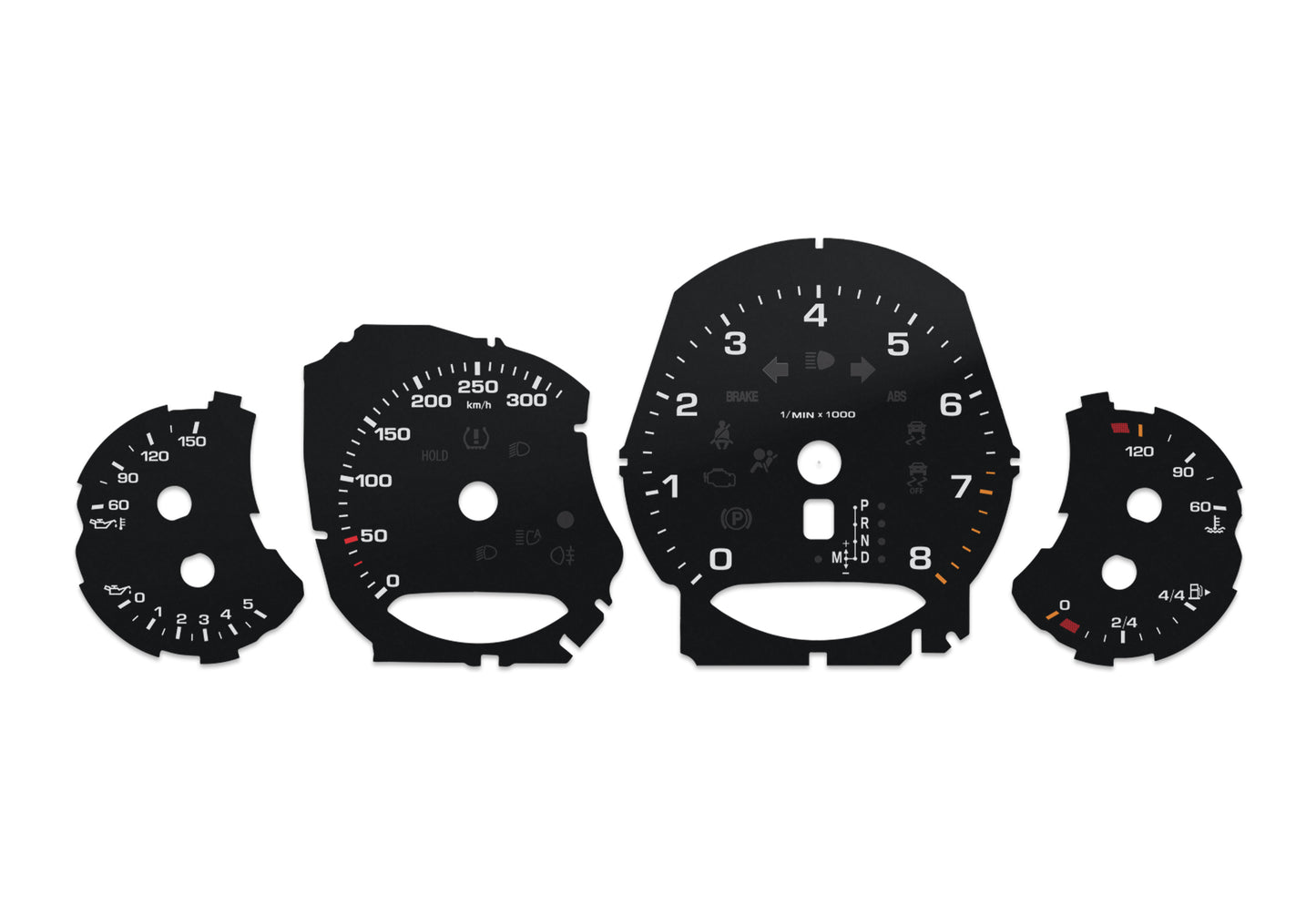 Porsche Carrera 911 991 - Speedometer Dials Gauges