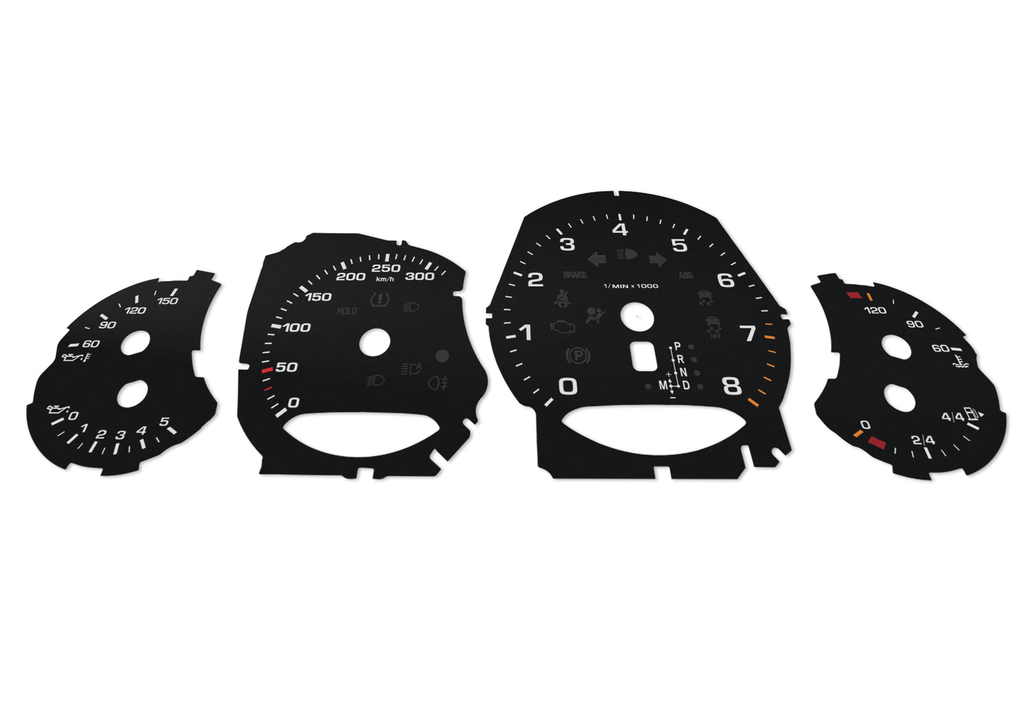 Porsche Carrera 911 991 - Speedometer Dials Gauges