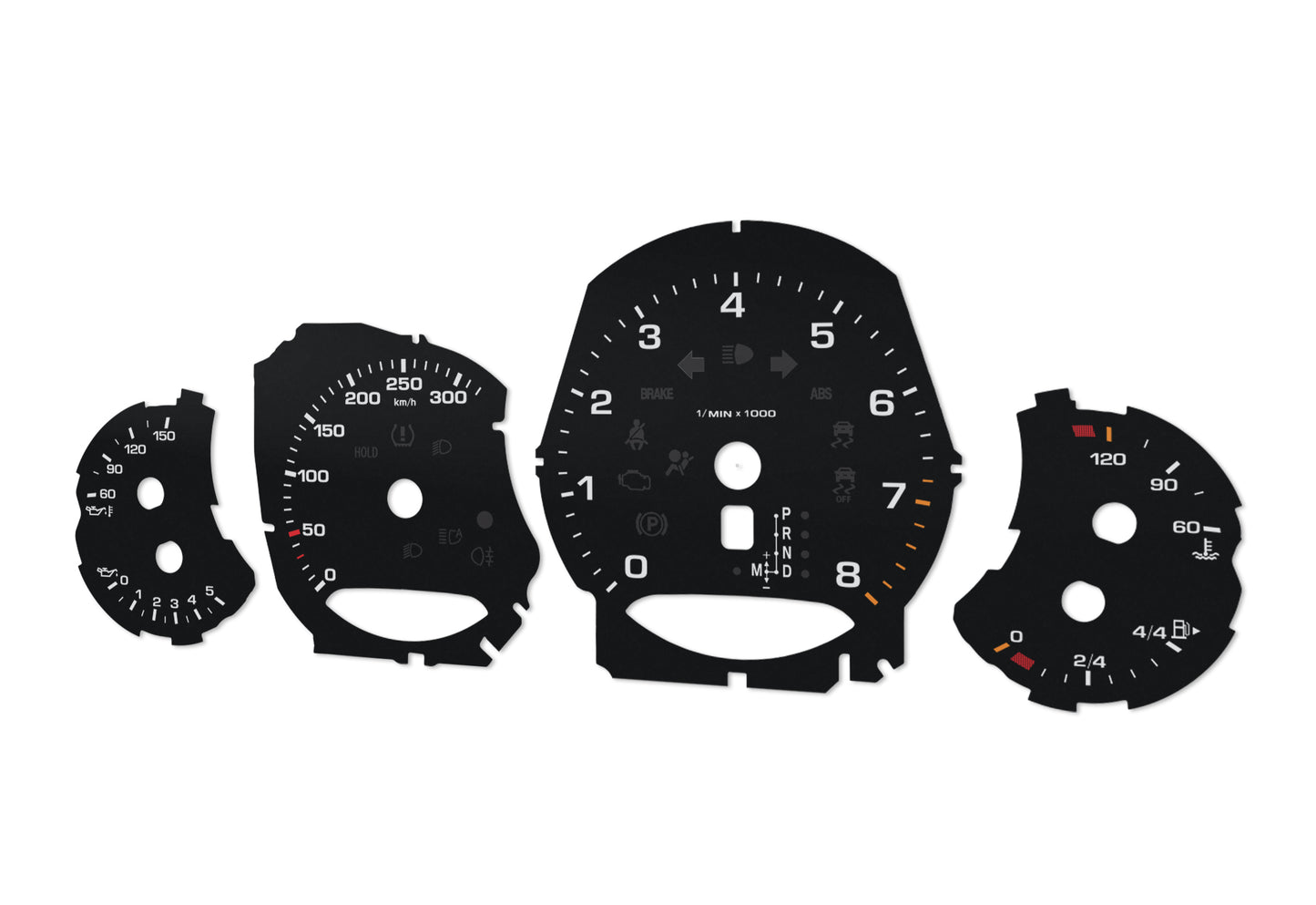 Porsche Carrera 911 991 - Speedometer Dials Gauges
