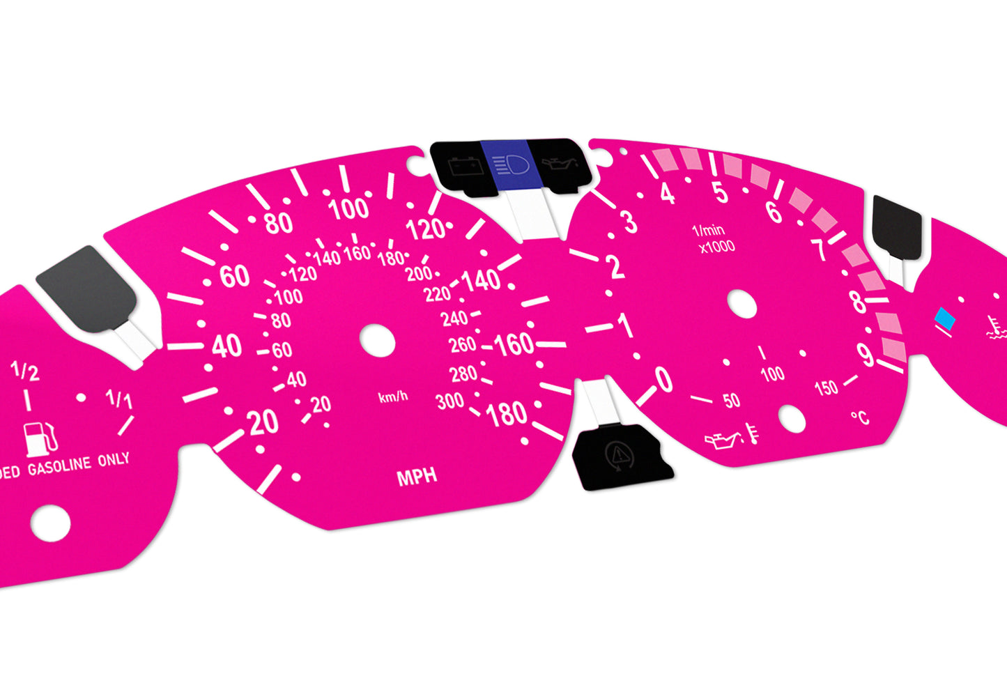 BMW M3 E46 Pink - Speedometer Dials Gauges
