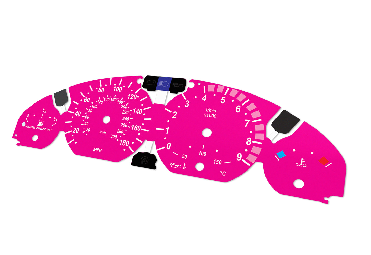 BMW M3 E46 Pink - Speedometer Dials Gauges
