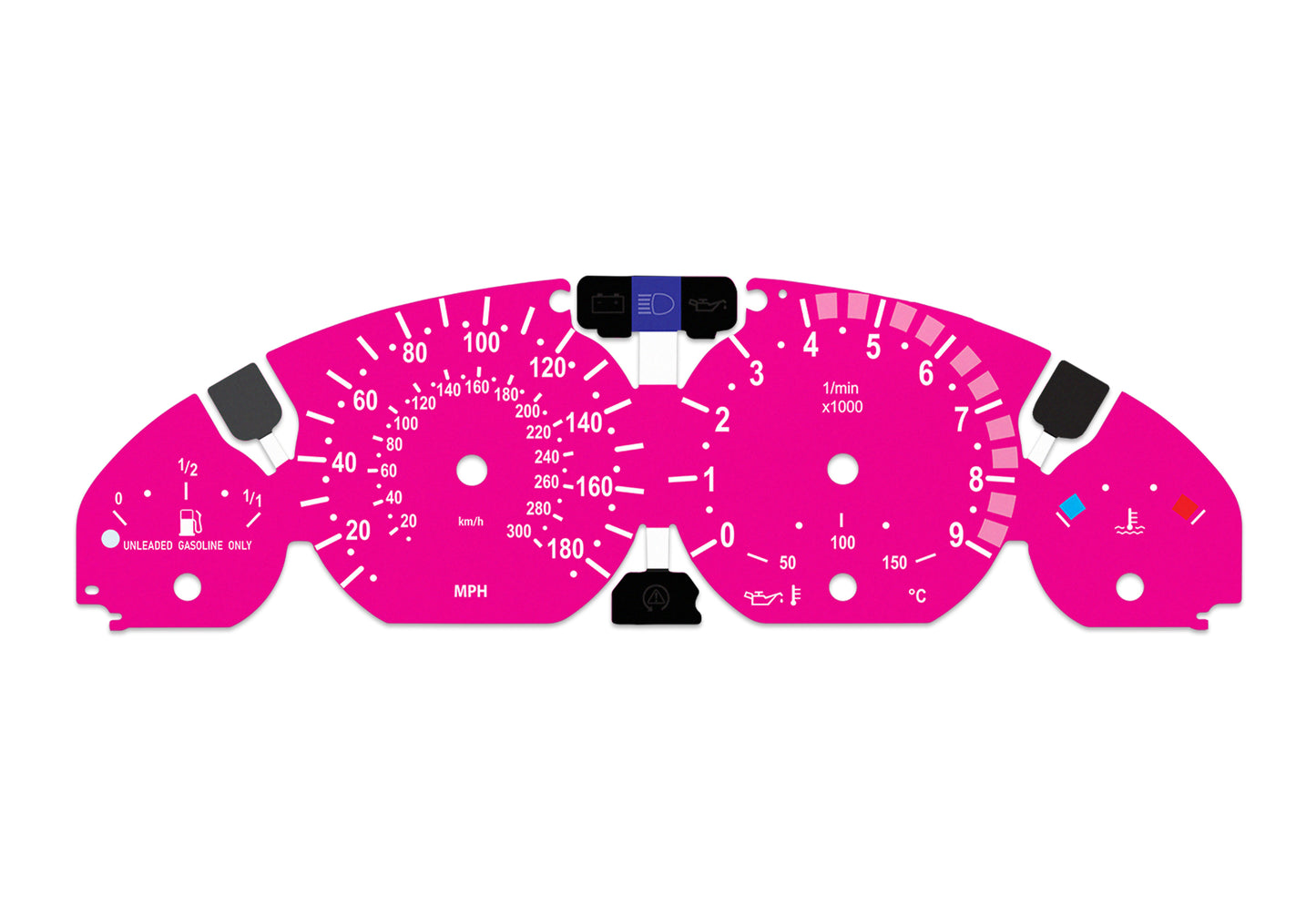 BMW M3 E46 Pink - Speedometer Dials Gauges
