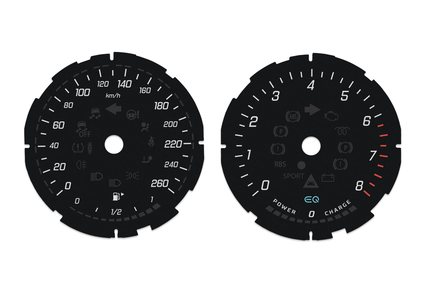 Mercedes-Benz E W213 EQ - Speedometer Dials Gauges