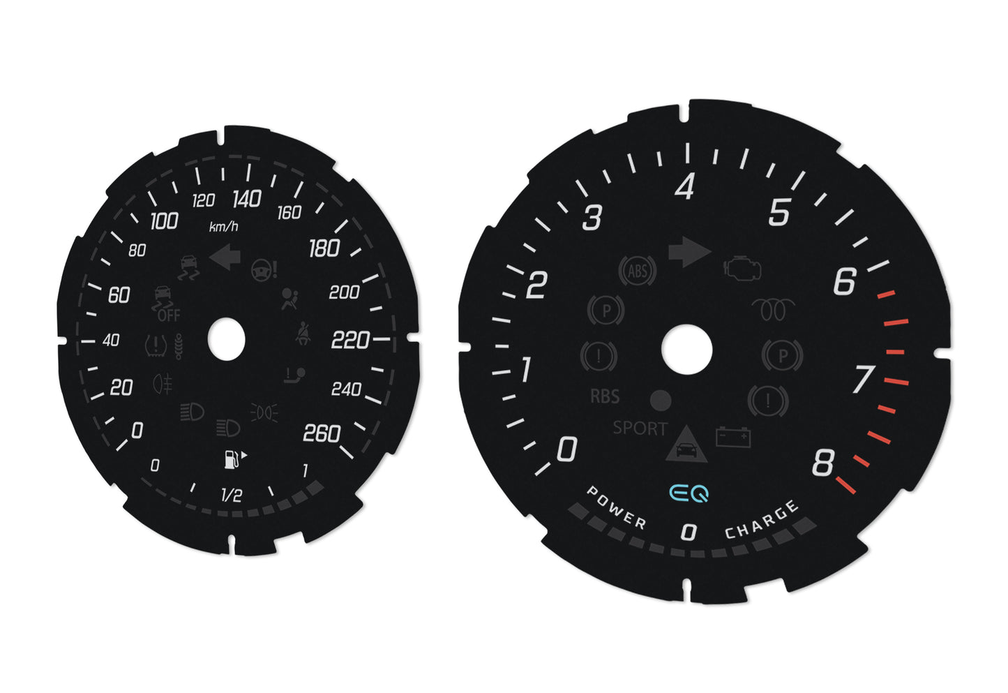 Mercedes-Benz E W213 EQ - Speedometer Dials Gauges
