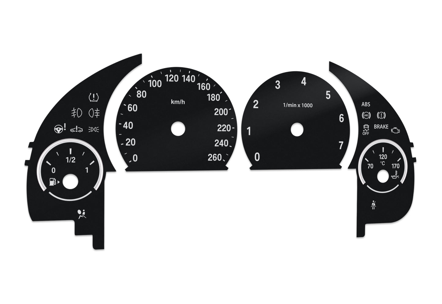 BMW F10, F11, F01, F15, F25, F06, F12, F13 - Speedometer Dials Gauges