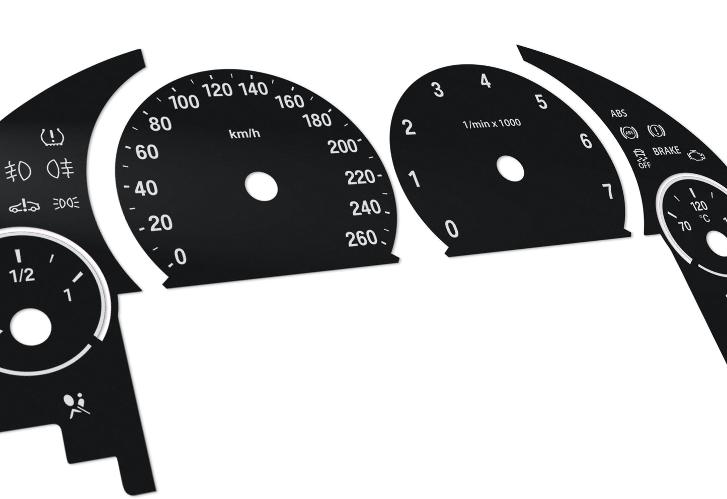 BMW F10, F11, F01, F15, F25, F06, F12, F13 - Speedometer Dials Gauges