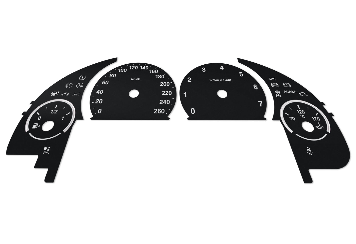 BMW F10, F11, F01, F15, F25, F06, F12, F13 - Speedometer Dials Gauges