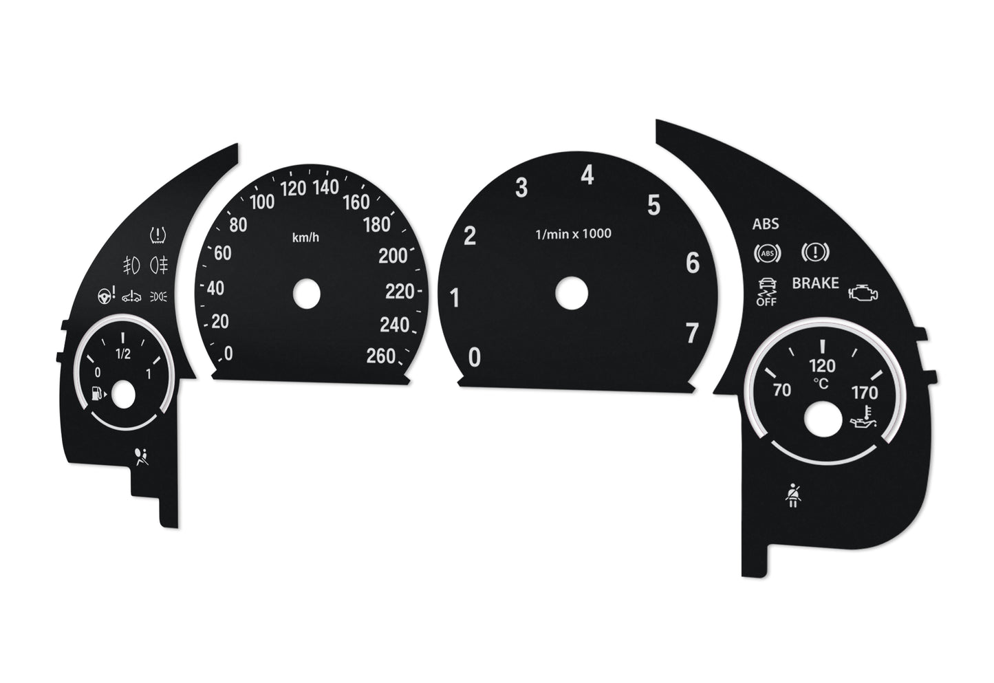 BMW F10, F11, F01, F15, F25, F06, F12, F13 - Speedometer Dials Gauges