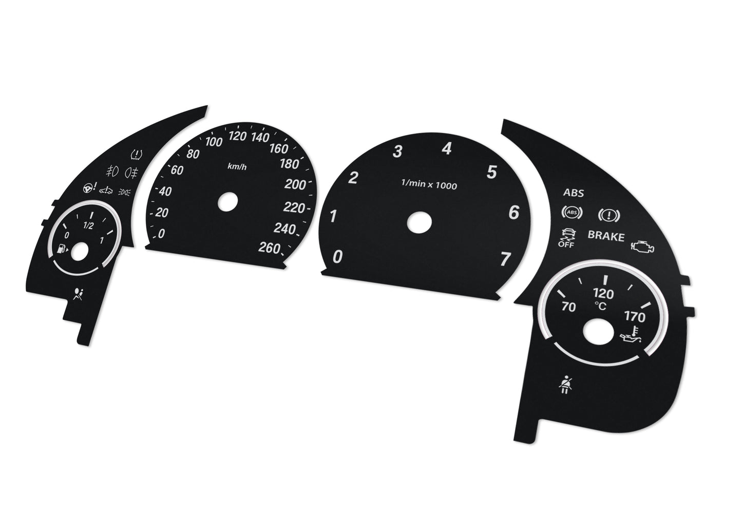 BMW F10, F11, F01, F15, F25, F06, F12, F13 - Speedometer Dials Gauges