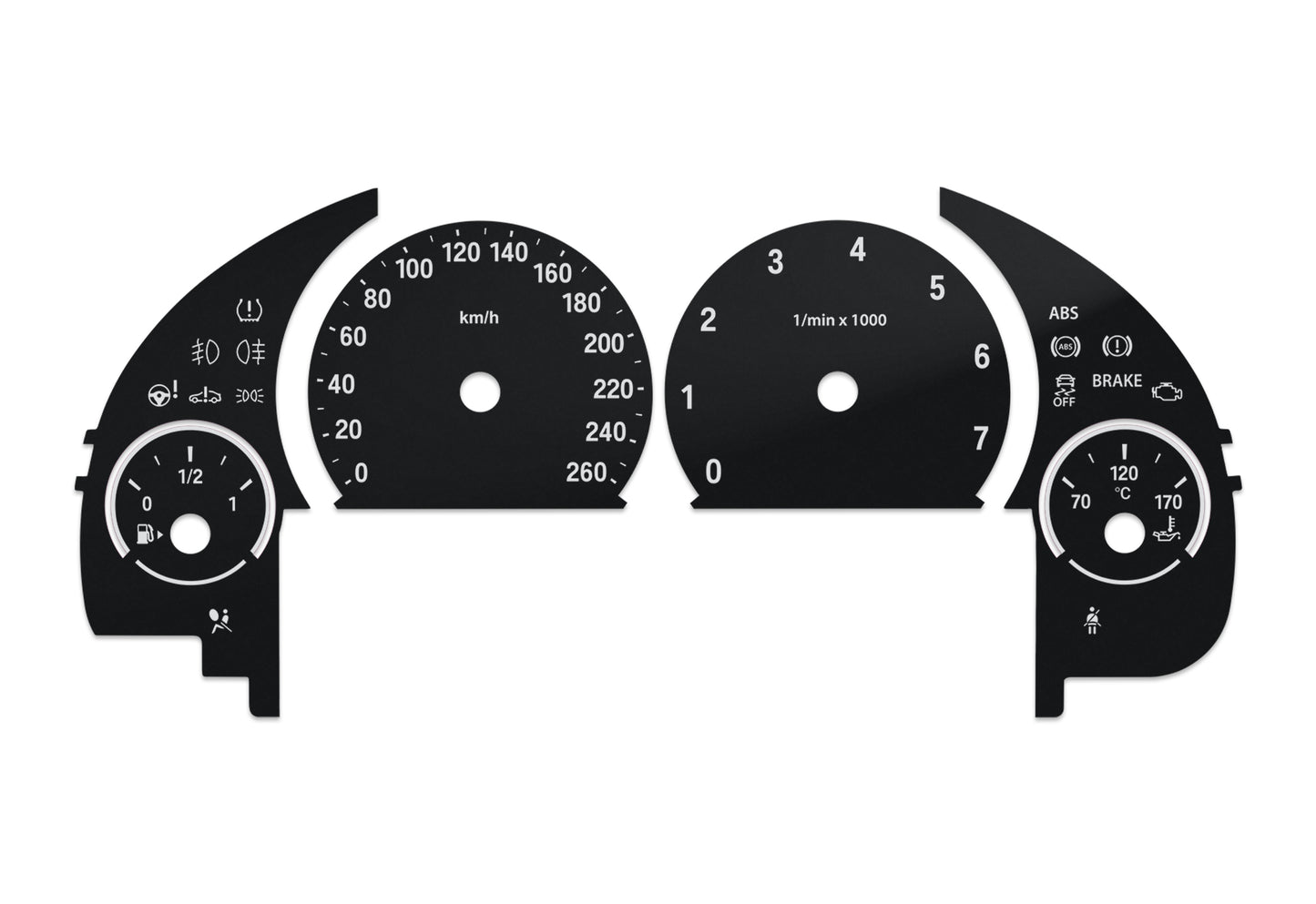BMW F10, F11, F01, F15, F25, F06, F12, F13 - Speedometer Dials Gauges