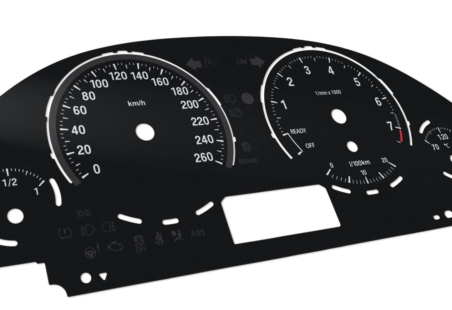 BMW Black F30 F31 F32 F33 F34 F36 - Speedometer Dials Gauges