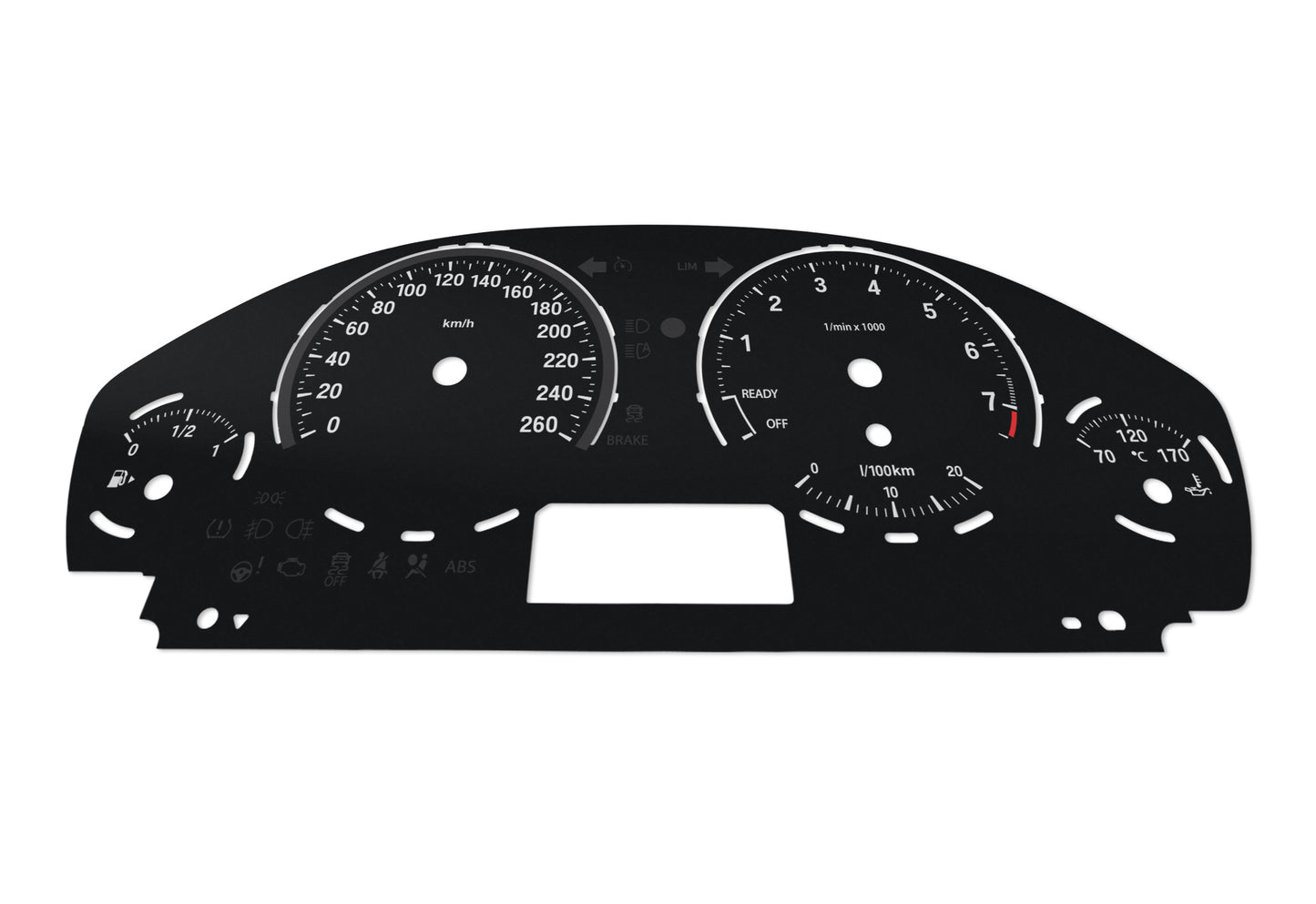 BMW Black F30 F31 F32 F33 F34 F36 - Speedometer Dials Gauges