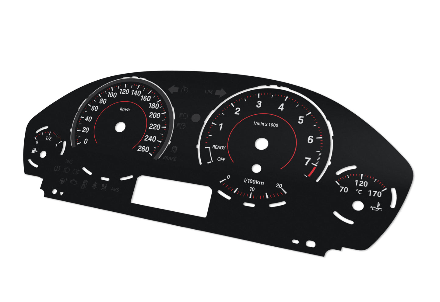 BMW Sport F30 F31 F32 F33 F34 F36 - Speedometer Dials Gauges