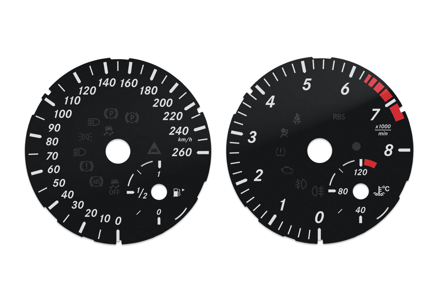 Mercedes-Benz ML, GL W166 - Speedometer Dials Gauges