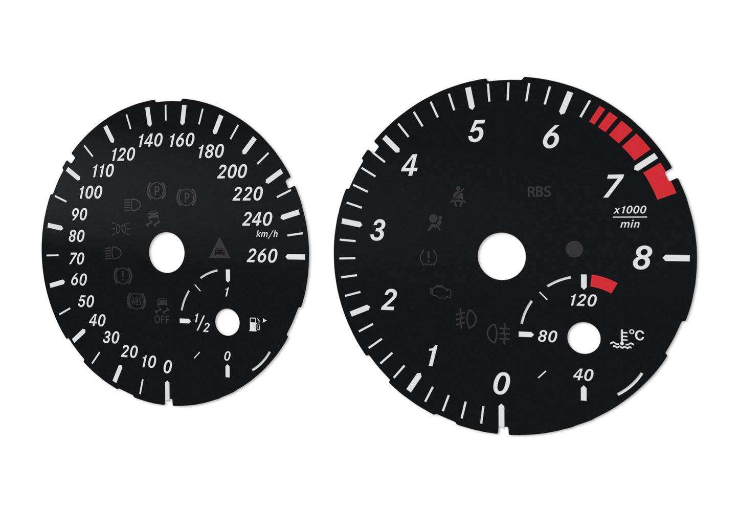 Mercedes-Benz ML, GL W166 - Speedometer Dials Gauges