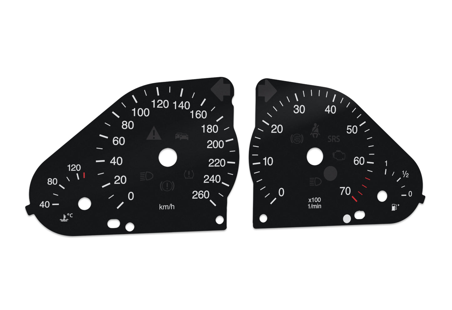 Mercedes-Benz C W203 - Speedometer Dials Gauges