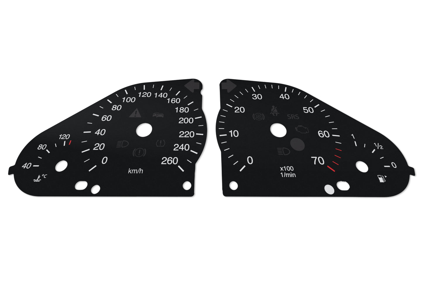 Mercedes-Benz C W203 - Speedometer Dials Gauges
