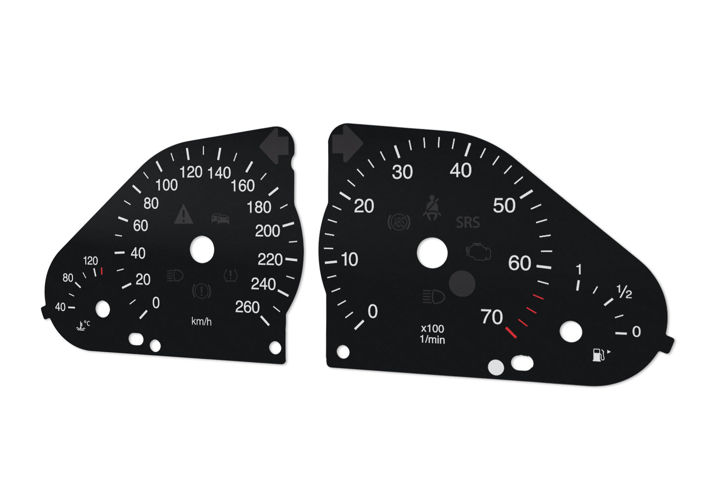 Mercedes-Benz C W203 - Speedometer Dials Gauges