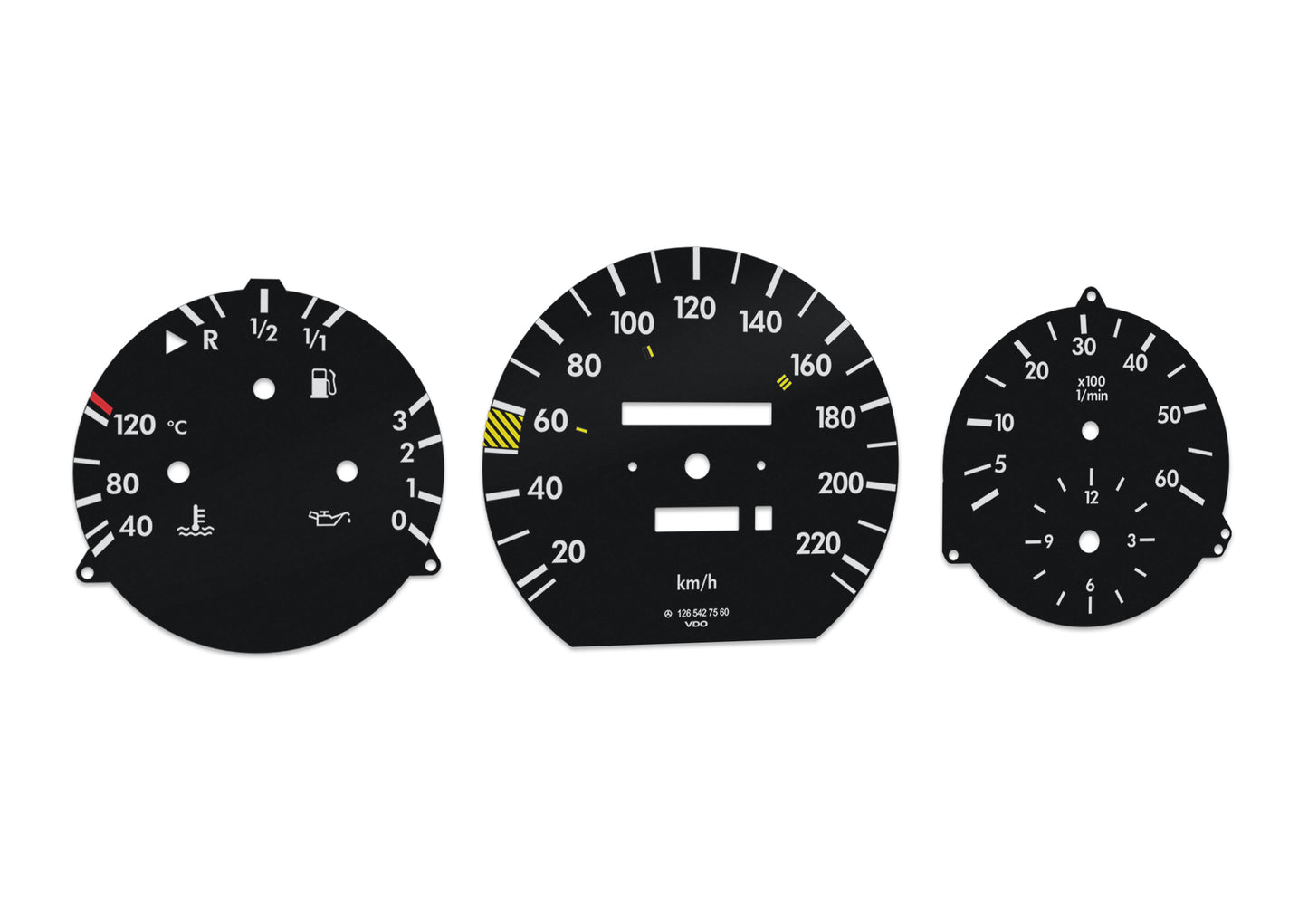 Mercedes-Benz S Class W126 - Speedometer Dials Gauges