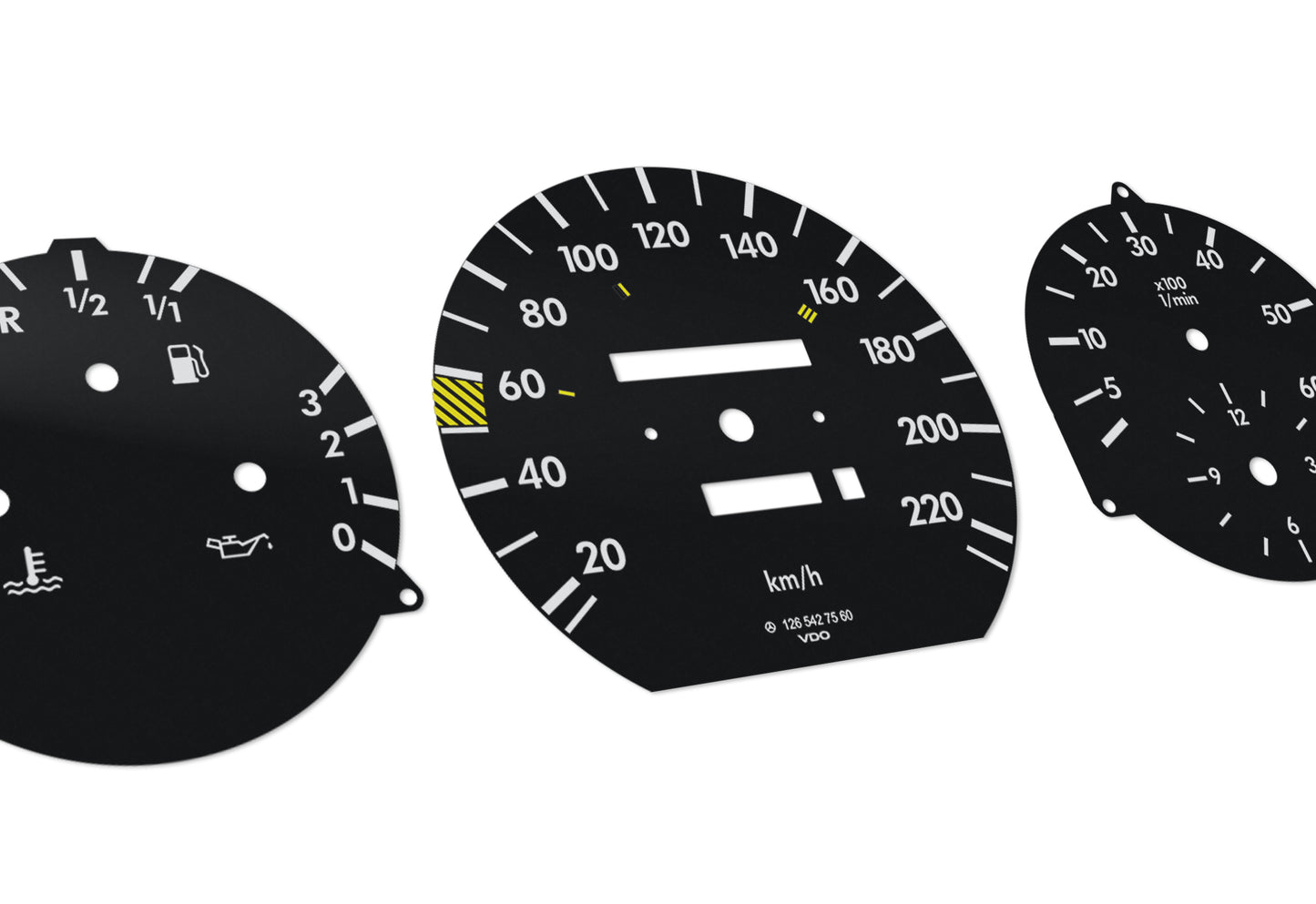 Mercedes-Benz S Class W126 - Speedometer Dials Gauges