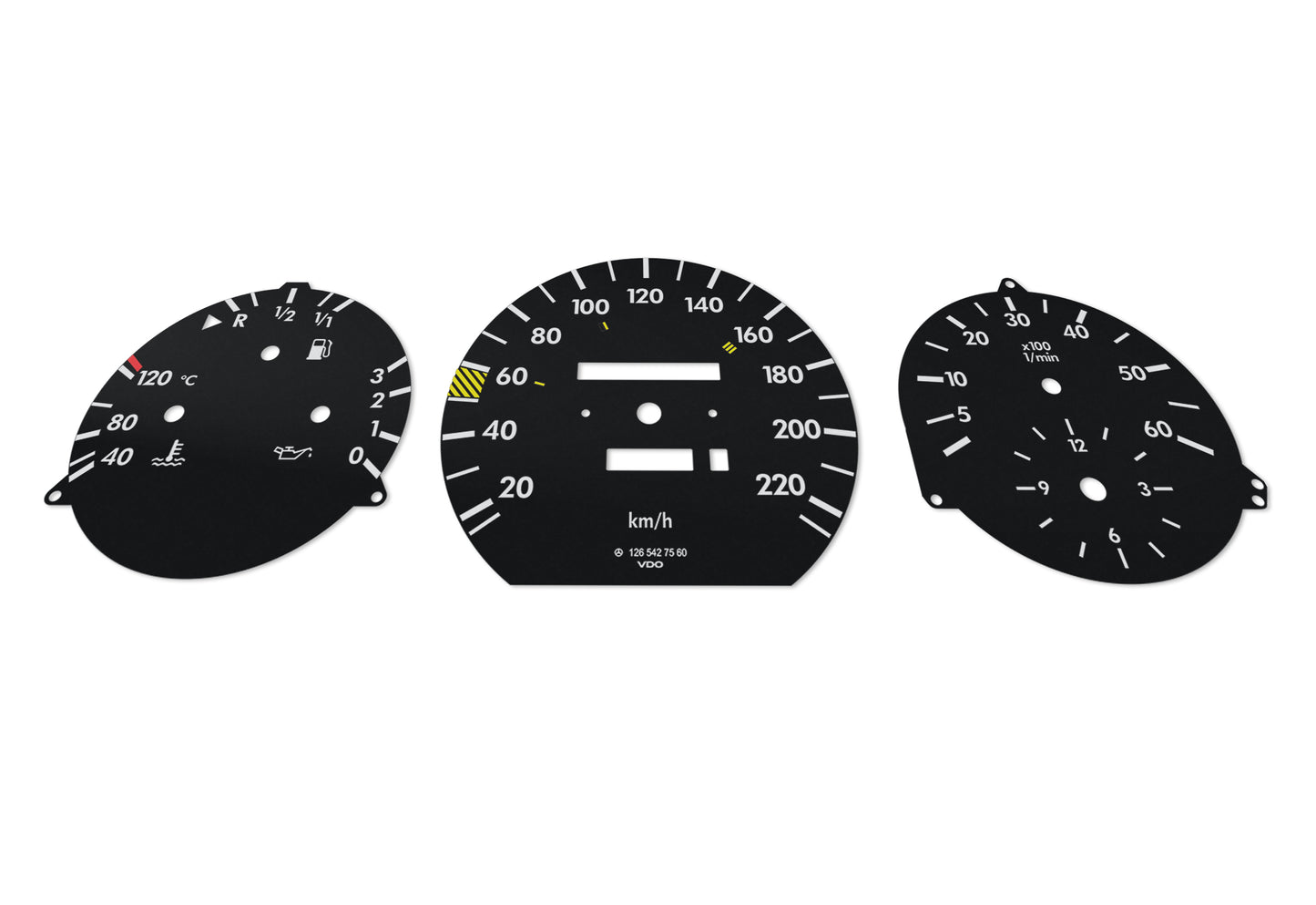 Mercedes-Benz S Class W126 - Speedometer Dials Gauges