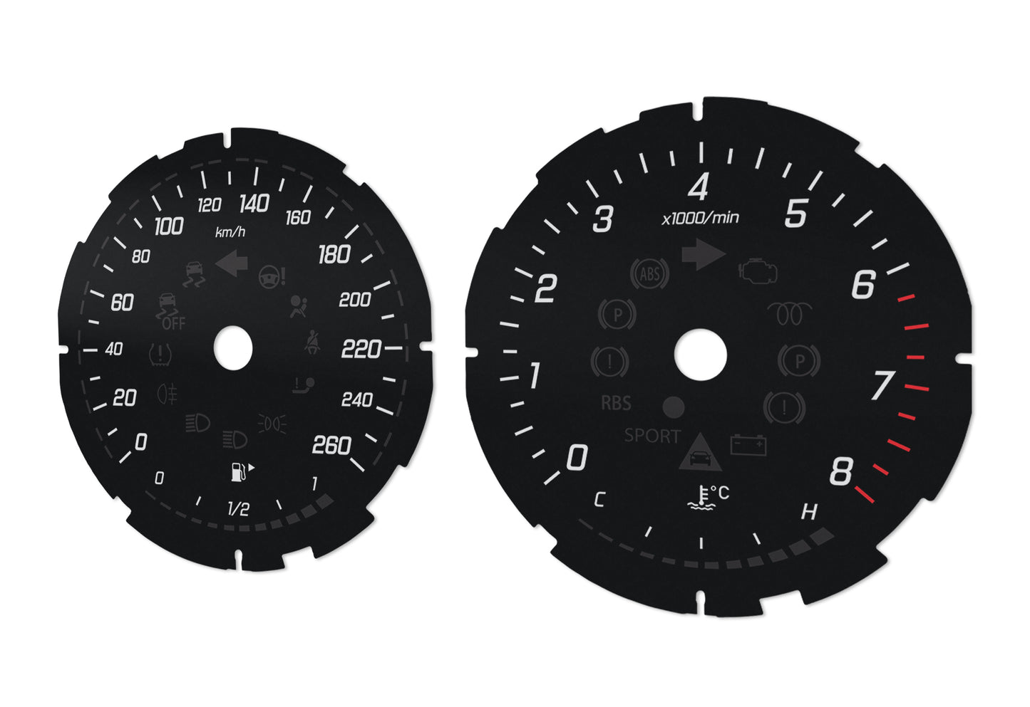 Mercedes-Benz E W213 - Speedometer Dials Gauges