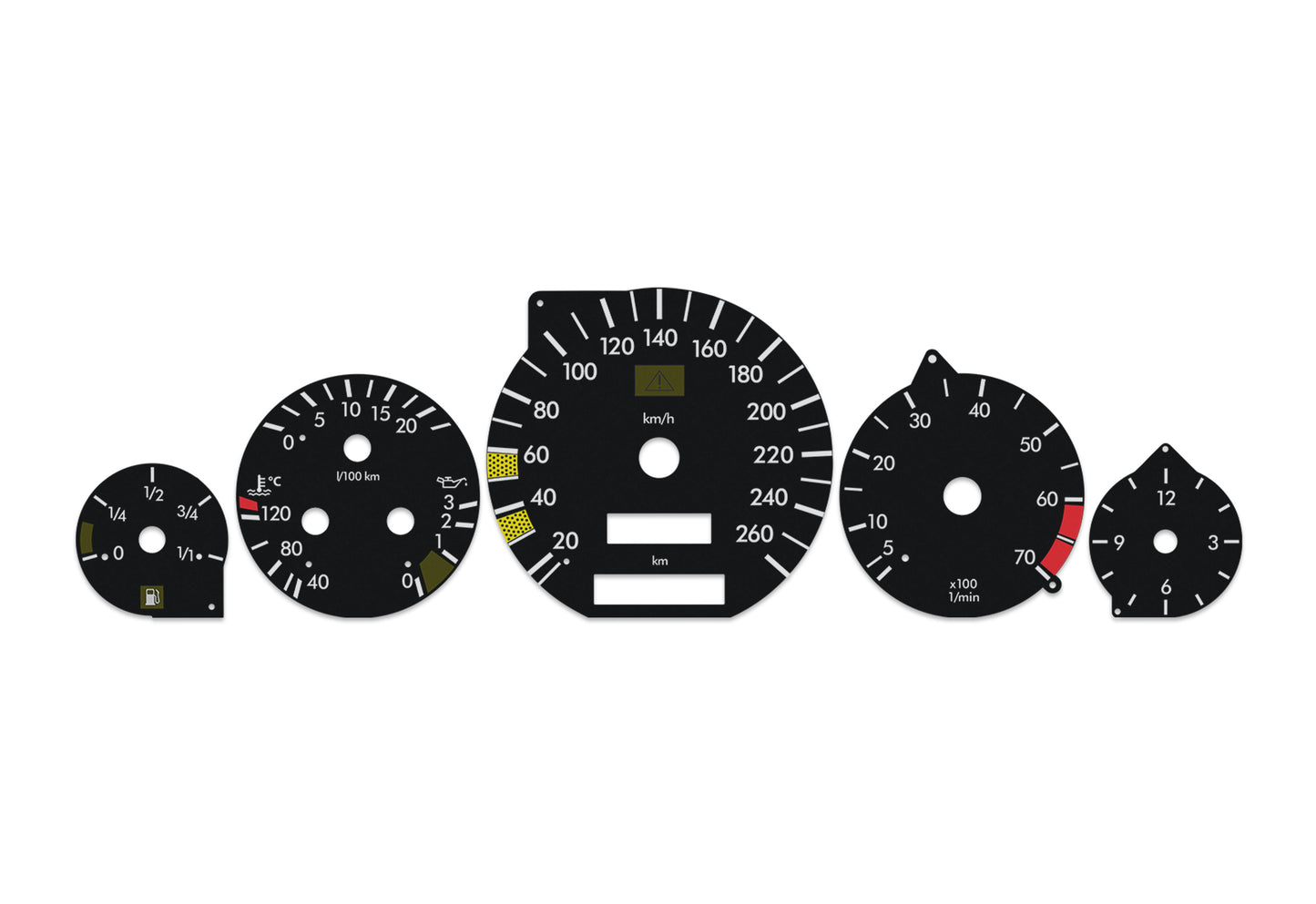 Mercedes-Benz S Class W140 - Speedometer Dials Gauges